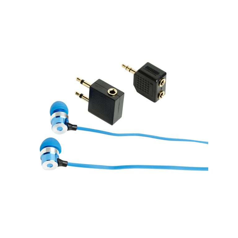 Ear Buds Travel Kit blu