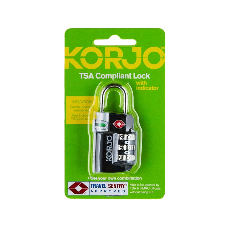 TSA Indicator Combination Lock blk pck