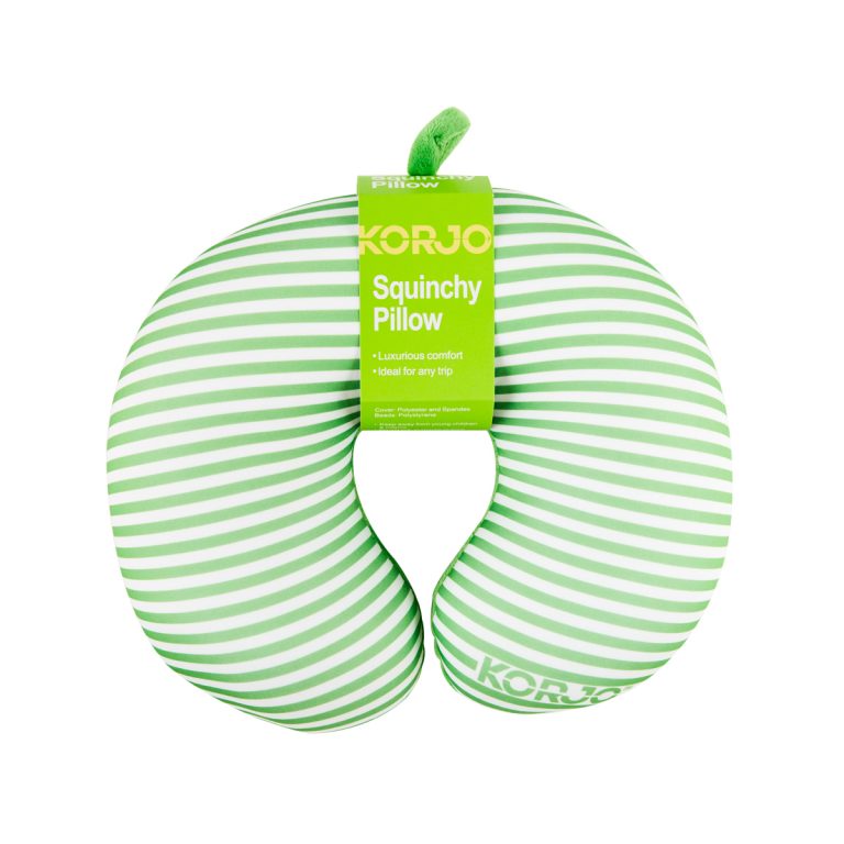 Squinchy Pillow - Striped - Green2