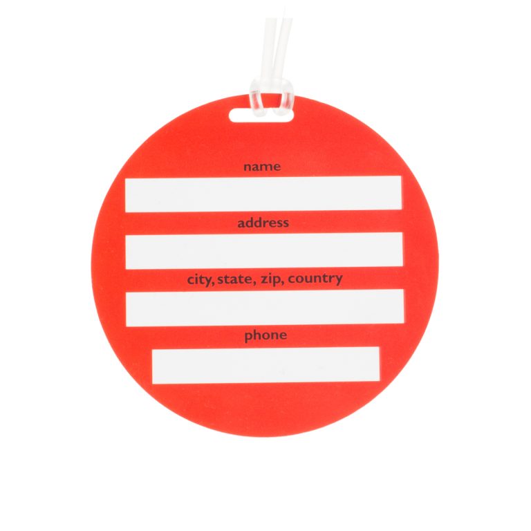 Colourful Luggage tags (2pc) back